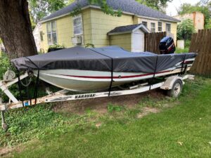 1998 Alumacraft Marathon 1775 & trailer